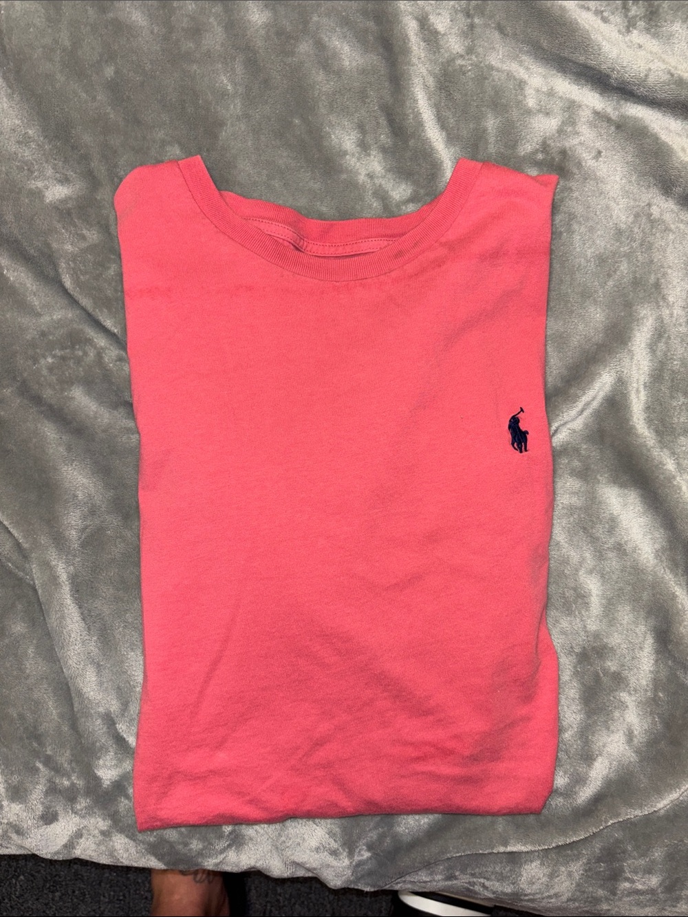 Mens Coral colored Classic Fit Polo Tee size Large. LNC